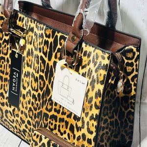 Leopard Print Handbags w/wallet.